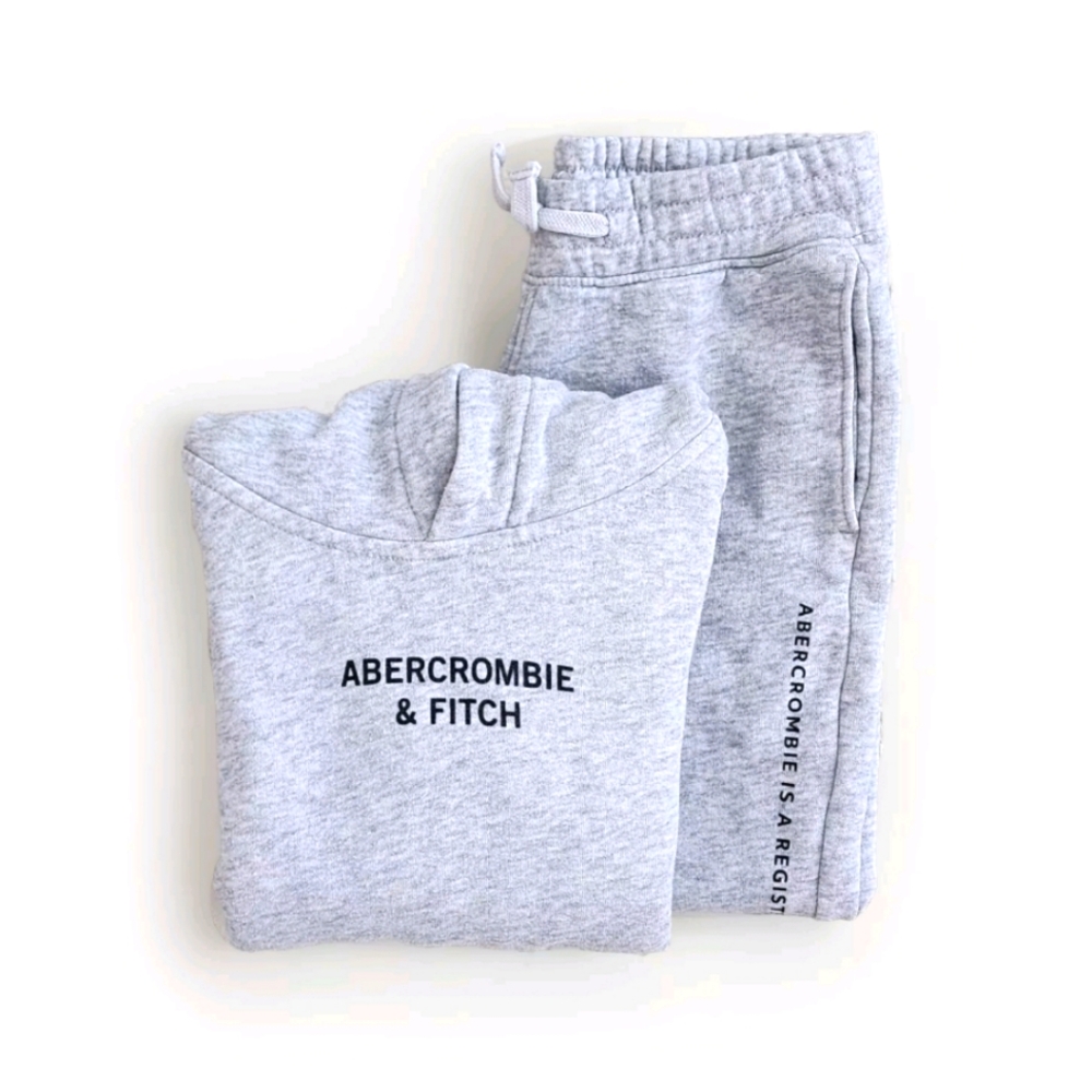 Abercrombie & Fitch Boys size 5 / 6 Hoodie & Joggers Set Jacket Pants Sweats $70